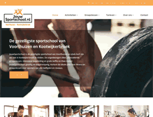 Tablet Screenshot of jouwsportschool.nl